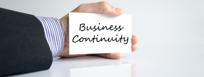 Business continuity text concept